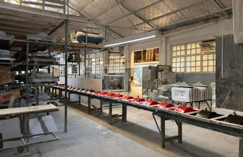 Foto del interior de la fábrica